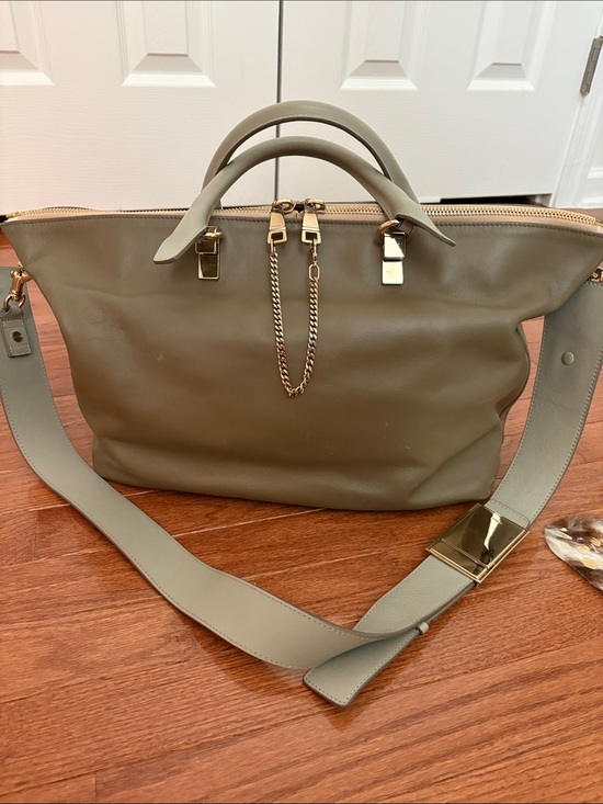 Chloe Handbags - Chloe Bayleigh Leather Top-Handle Shoulder Bag with Gold Hardware